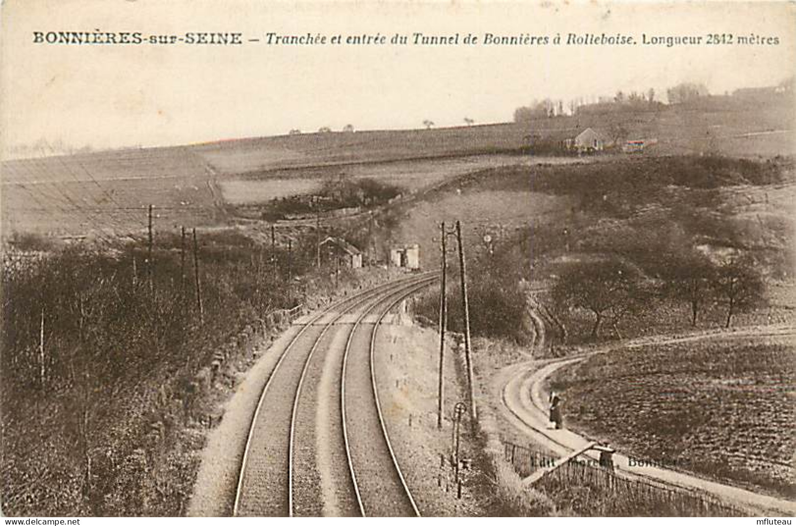 78* BONNIERES SUR SEINE   Tranchee  Entree Tunnel       RL08.1371 - Bonnieres Sur Seine