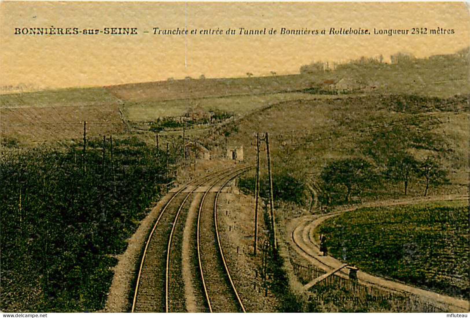 78* BONNIERES SUR SEINE   Tranchee  Entree Tunnel       RL08.1370 - Bonnieres Sur Seine