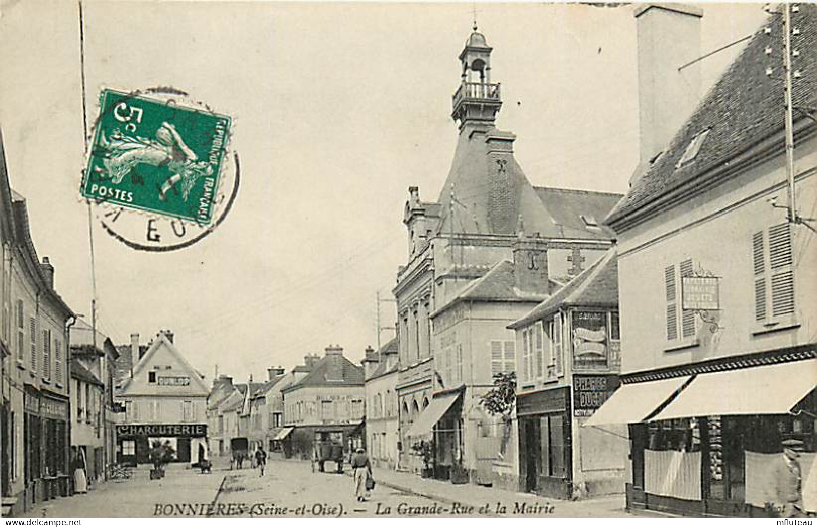 78* BONNIERES SUR SEINE  Grande Rue Et Mairie         RL08.1361 - Bonnieres Sur Seine