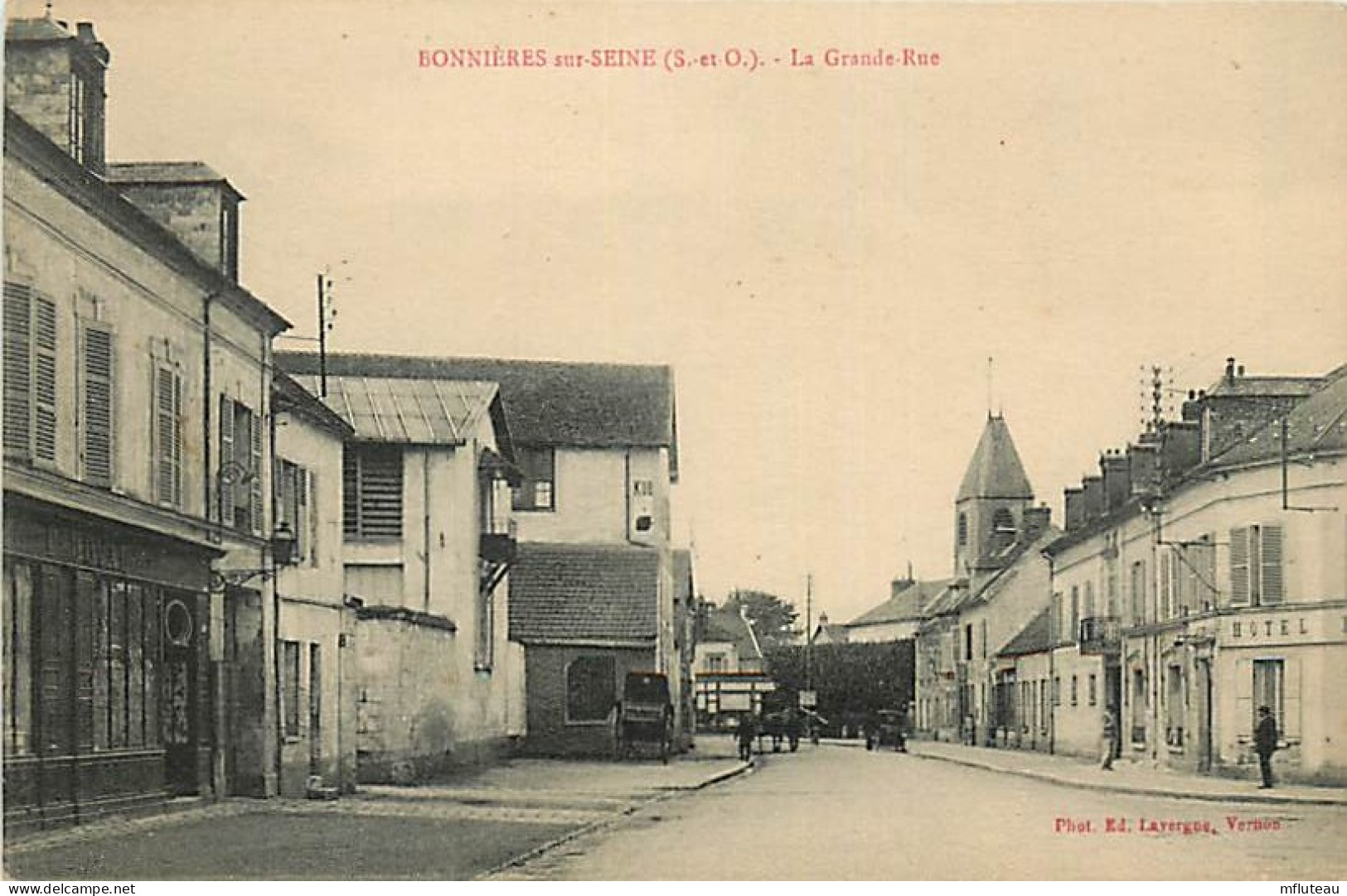 78* BONNIERES SUR SEINE  La Grande Rue         RL08.1296 - Bonnieres Sur Seine