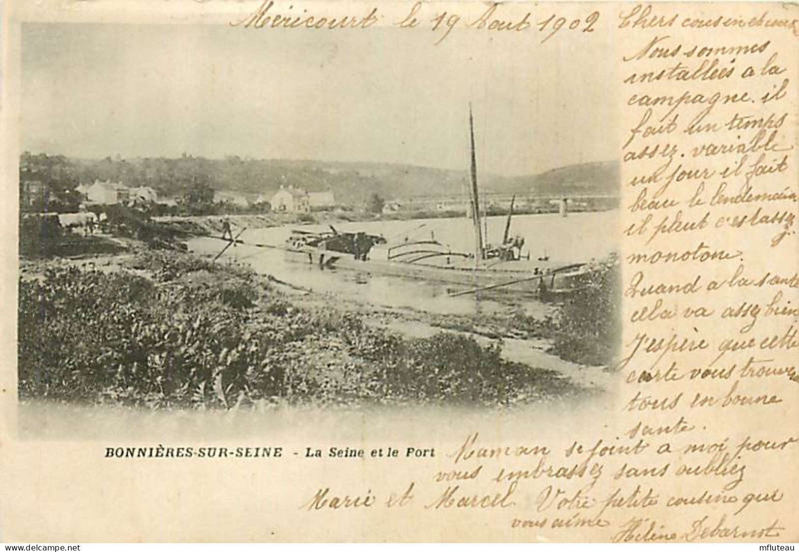 78* BONNIERES SUR SEINE  La Seine Et Le Port         RL08.1269 - Bonnieres Sur Seine