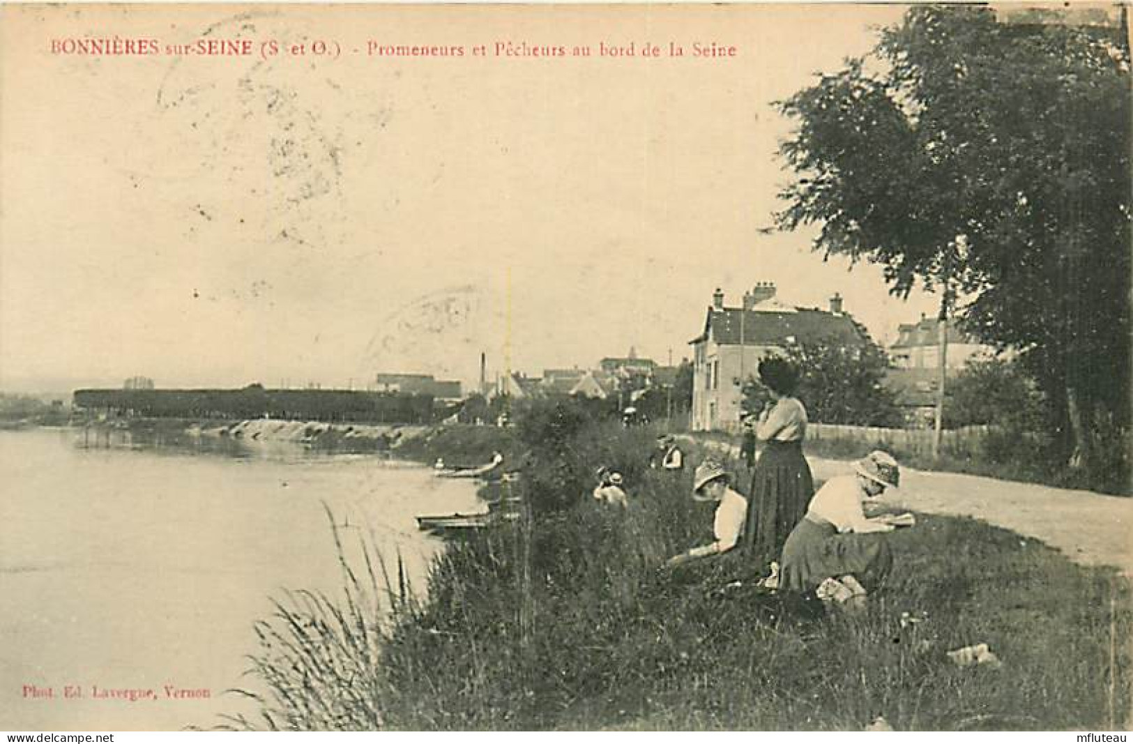 78* BONNIERES SUR SEINE   Les Promenades  Et Pecheurs       RL08.1261 - Bonnieres Sur Seine