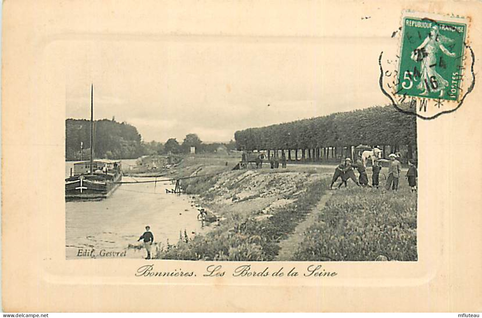 78* BONNIERES SUR SEINE  Bords De La Seine         RL08.1256 - Bonnieres Sur Seine