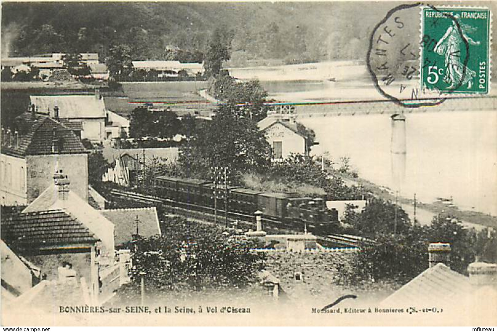 78* BONNIERES SUR SEINE    La Seine  Train       RL08.1236 - Bonnieres Sur Seine