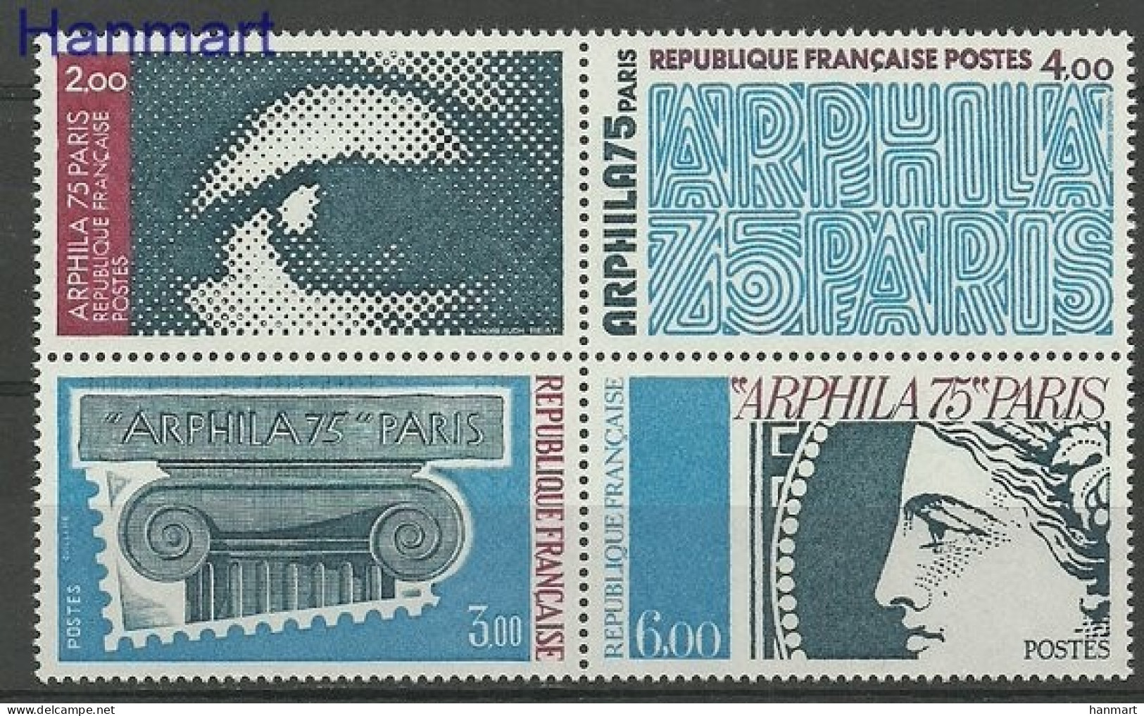 France 1975 Mi 1923-1926 MNH  (ZE1 FRNvie1923-1926) - Sonstige & Ohne Zuordnung