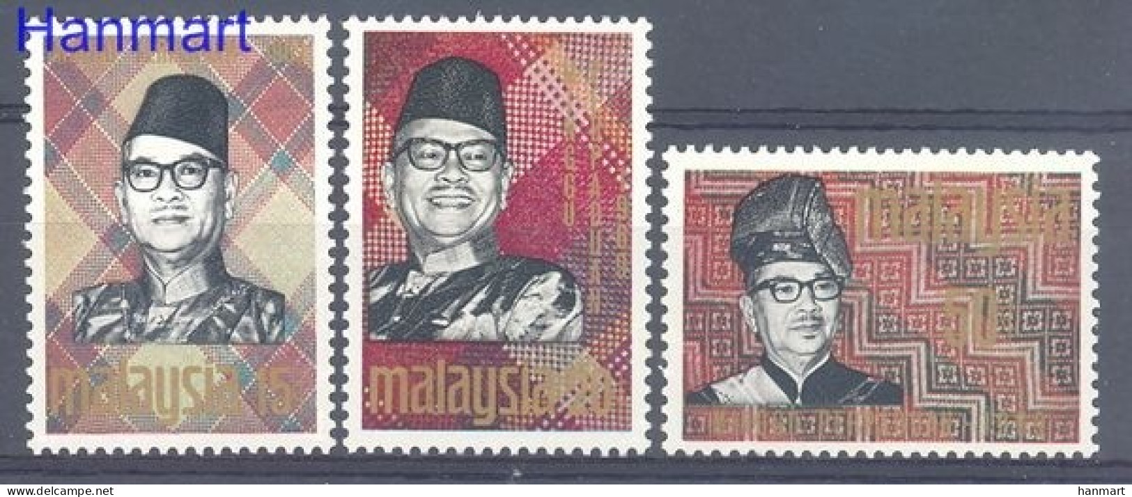Malaysia 1969 Mi 55-57 MNH  (ZS8 MLY55-57) - Familles Royales