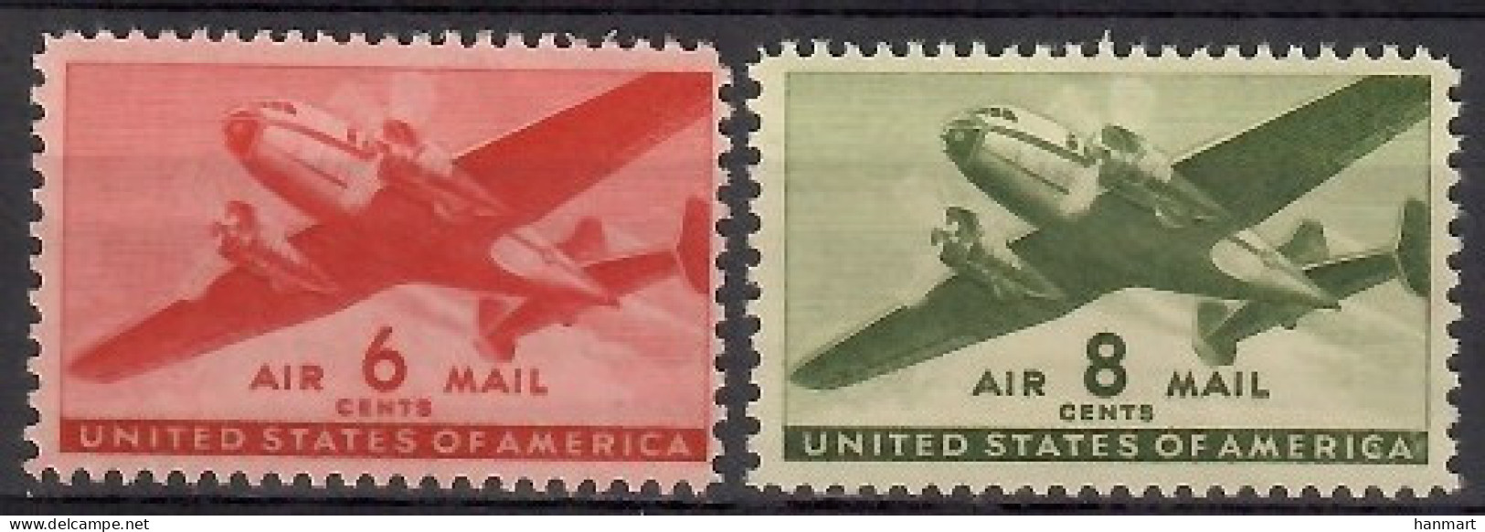 United States Of America 1941 Mi 500-501 MNH  (LZS1 USA500-501) - Avions