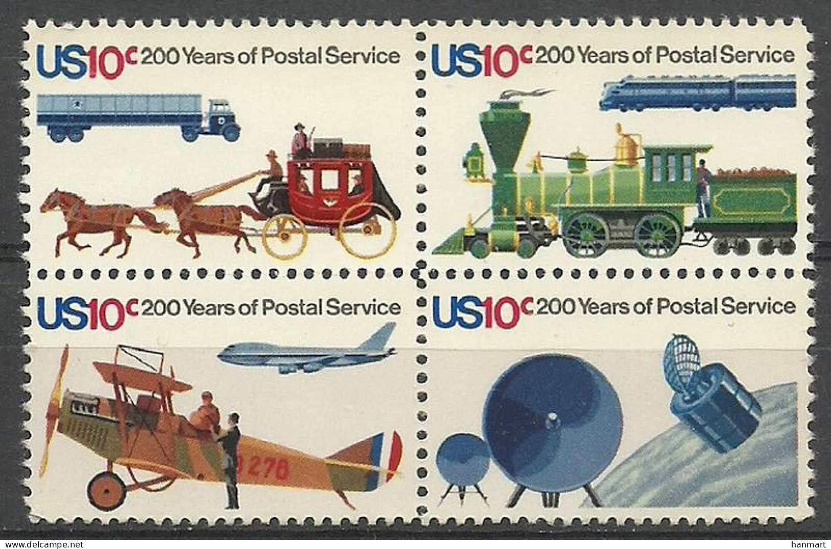 United States Of America 1975 Mi 1182-1185 MNH  (ZS1 USAvie1182-1185a) - Altri & Non Classificati