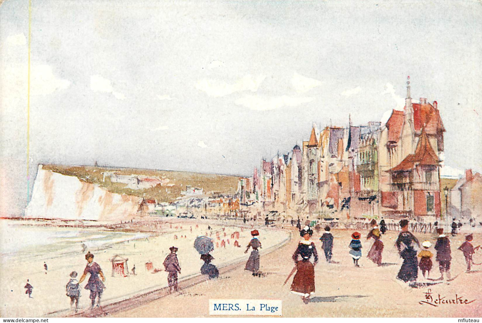 80* MERS La Plage (illust, Leteurtre )      RL09.0506 - Mers Les Bains