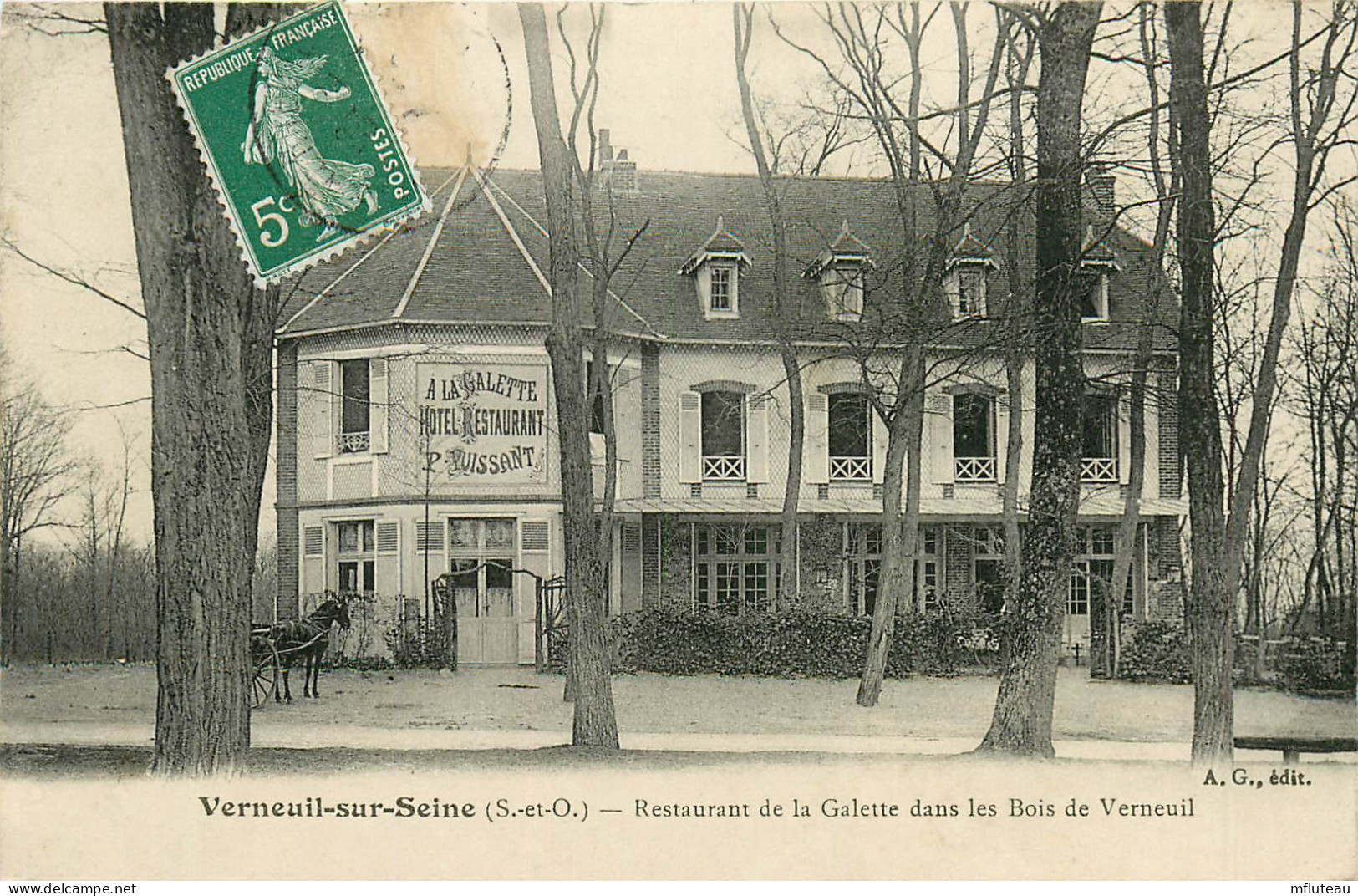 78* VERNEUIL SUR SEINE  Restaurant De La « galette »       RL09.0402 - Verneuil Sur Seine