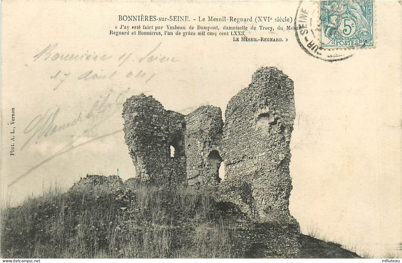 78* BONNIERES SUR SEINE  Les Mesnil Regard  Ruine      RL09.0240 - Bonnieres Sur Seine