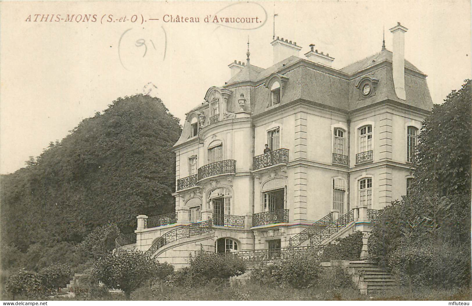 91*  ATHIS MONS  Chateau D Avaucourt     RL10.0024 - Athis Mons