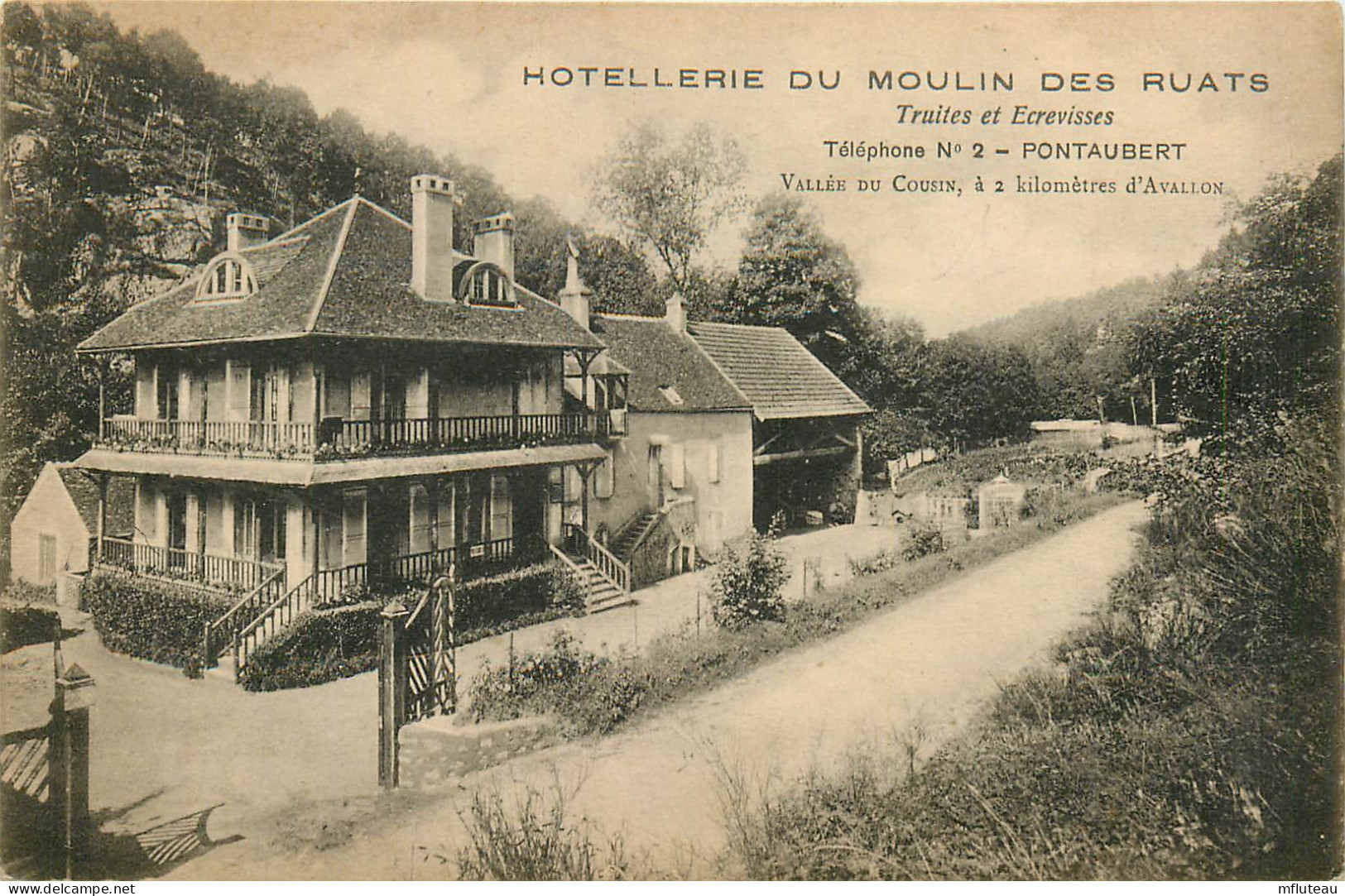 89* PONTAUBERT Hostellerie Moulin Des Ruats         RL09.1235 - Other & Unclassified