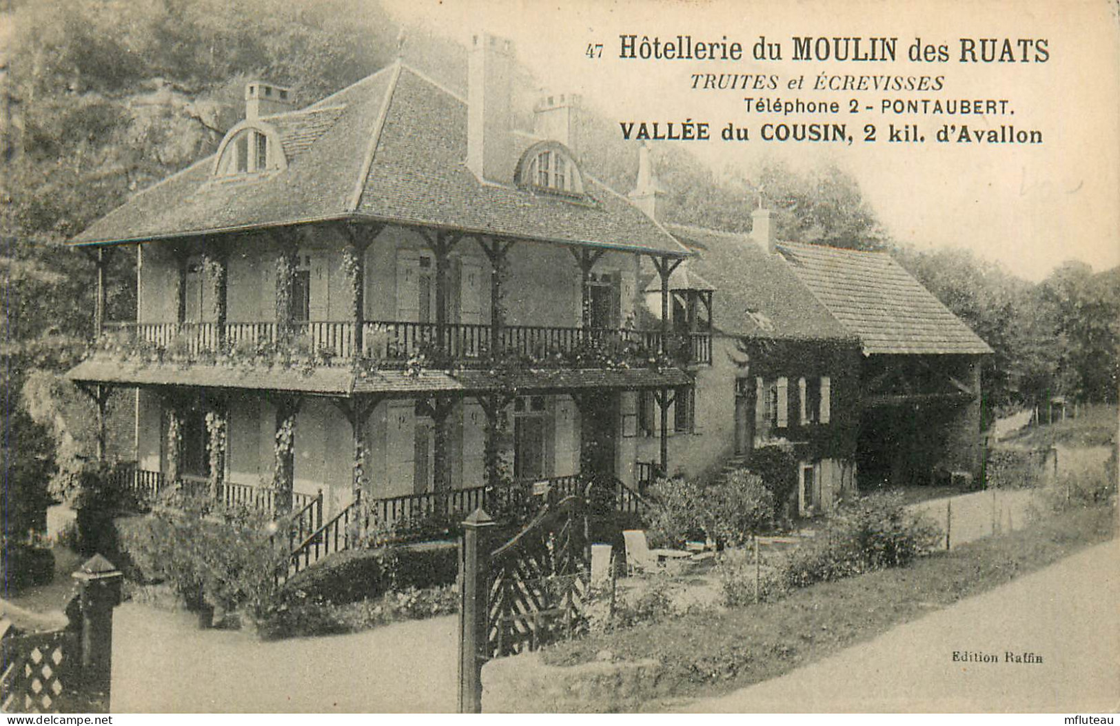 89* PONTAUBERT Hostellerie Moulin Des Ruats         RL09.1236 - Other & Unclassified