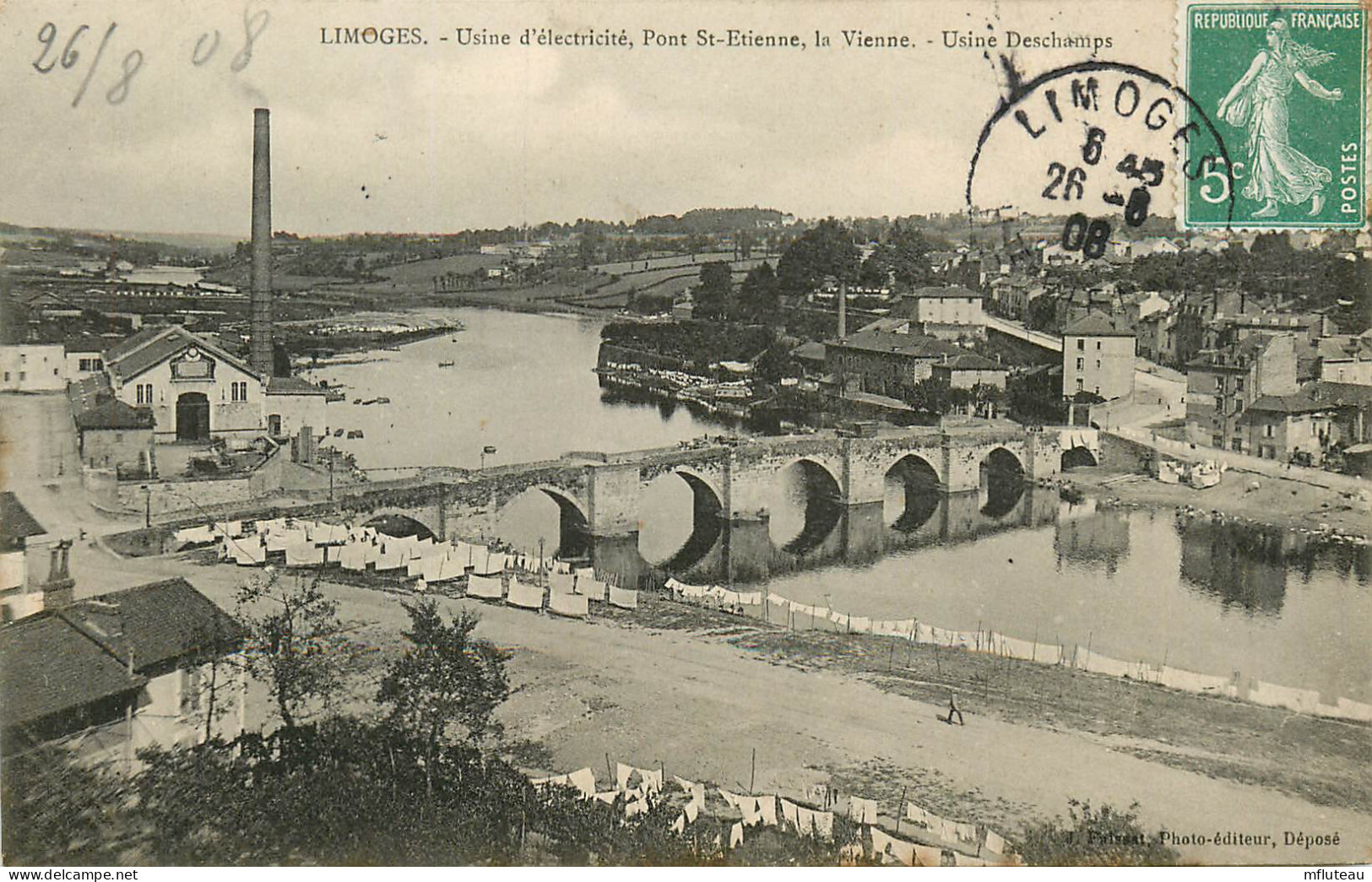 87* LIMOGES Usine D Electricite  Pont St Etienne         RL09.1047 - Limoges