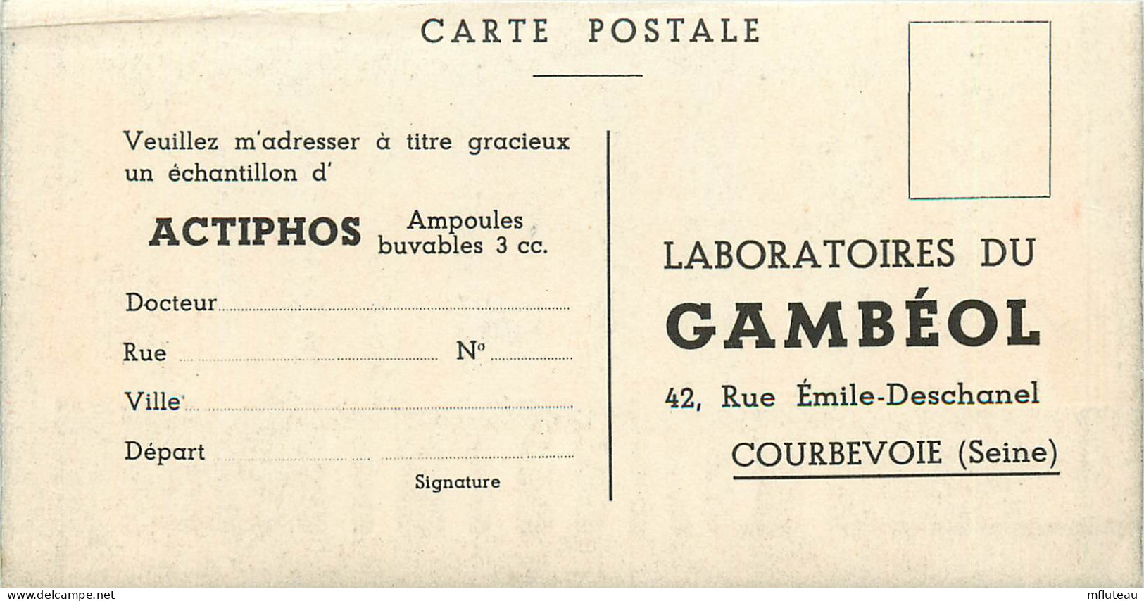 92* SURESNES  Labo Du GAMBEOL    RL10.0549 - Suresnes