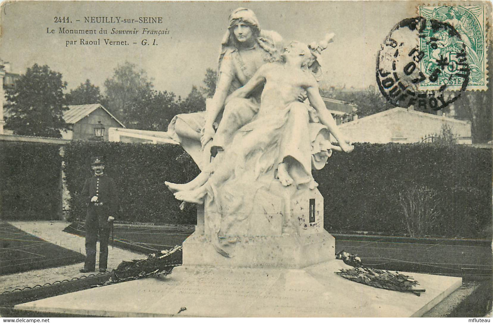 92* NEUILLY  S/SEINE  Monument Souvenir Francais   RL10.0512 - Neuilly Sur Seine