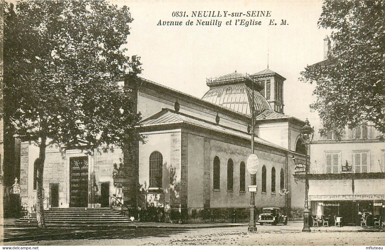 92* NEUILLY  S/SEINE Av De Neuilly Et Eglise RL10.0510 - Neuilly Sur Seine