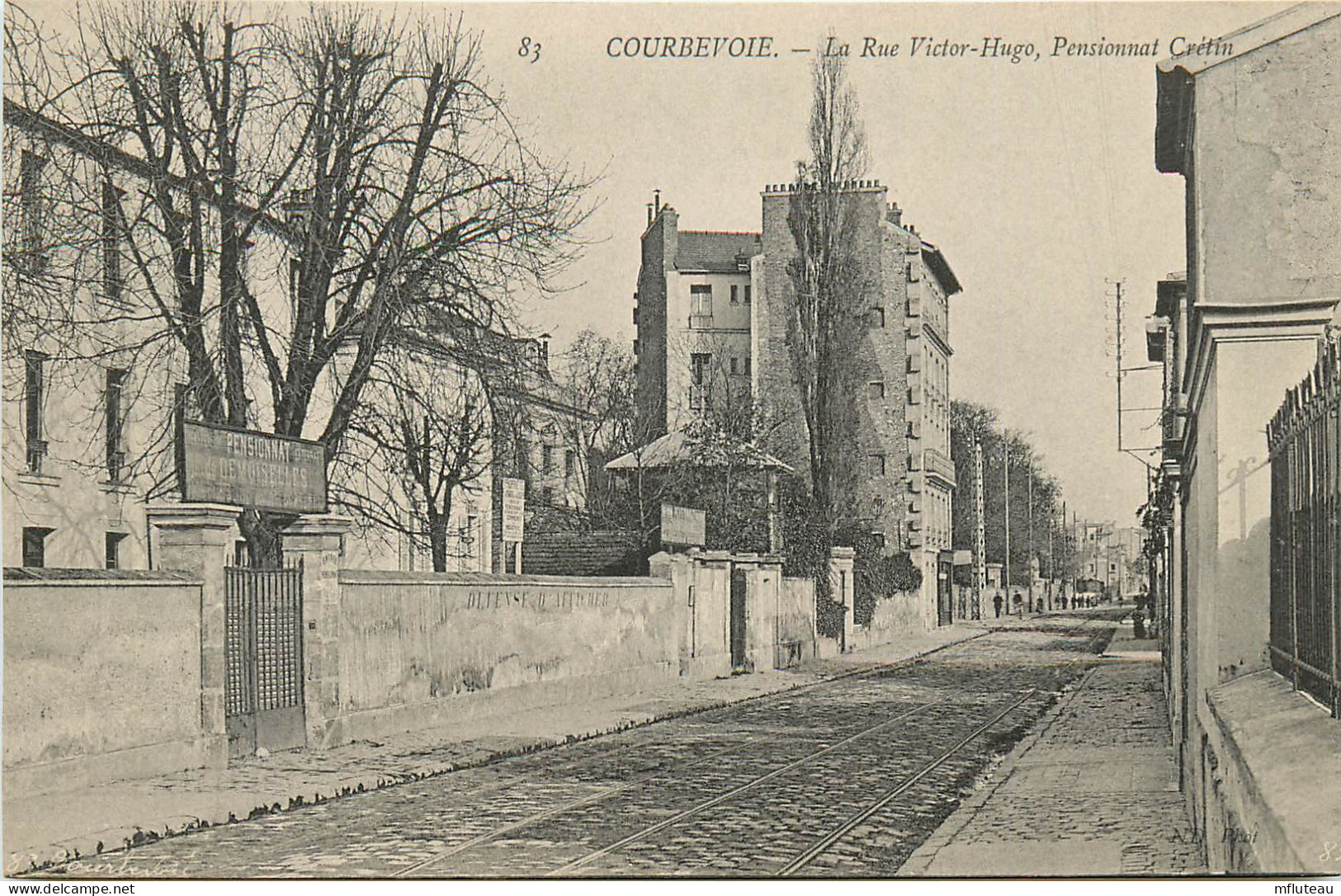92* COURBEVOIE   Rue Hugo  Pensionnan Cretin RL10.0462 - Courbevoie
