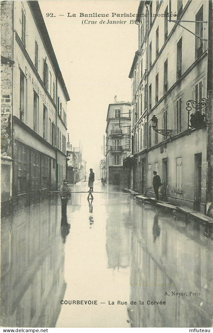 92* COURBEVOIE  Crue 1910  - Rue De La Corvee  RL10.0447 - Courbevoie