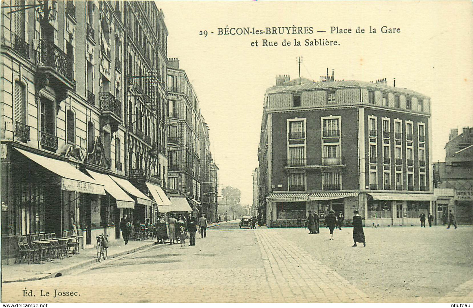 92* BECON LES BRUYERES   Place De La Gare  Rue De La Sabliere    RL10.0386 - Sonstige & Ohne Zuordnung