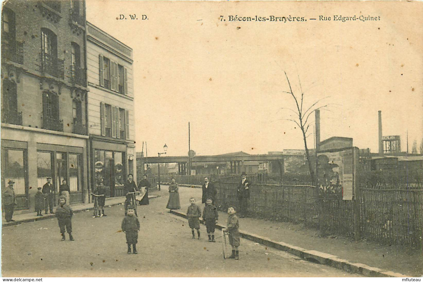 92* BECON LES BRUYERES     Rue Edgard  Quinet  RL10.0382 - Otros & Sin Clasificación