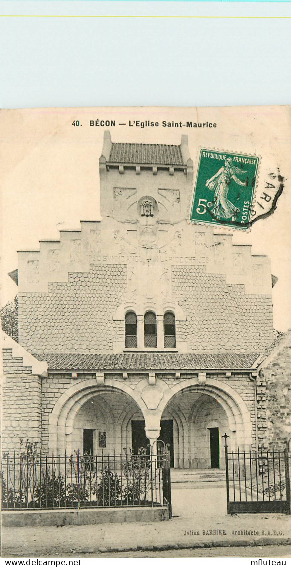 92* COURBEVOIE - BECON LES BRUYERES Eglise St Maurice    RL10.0336 - Courbevoie