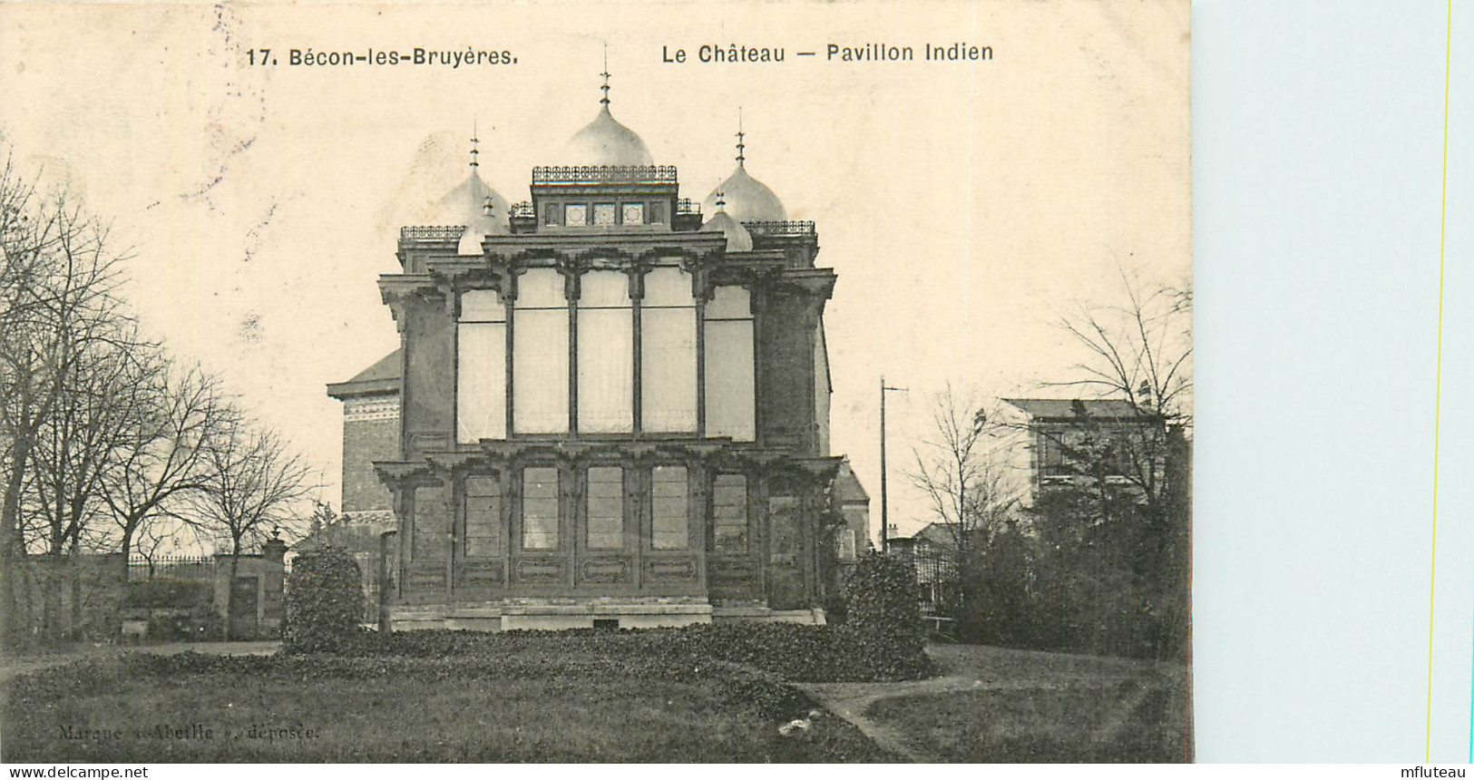 92* BECON LES BRUYERES  Chateau  Pavillon Indien     RL10.0315 - Otros & Sin Clasificación