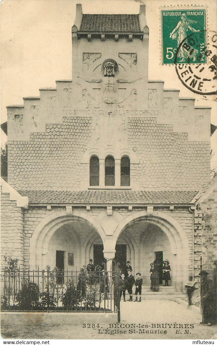 92* COURBEVOIE - BECON LES BRUYERES  Eglise St  Maurice     RL10.0308 - Courbevoie