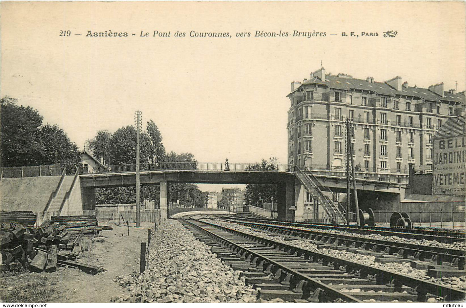 92* ASNIERES  Pont   Des Couronnes   RL10.0283 - Asnieres Sur Seine