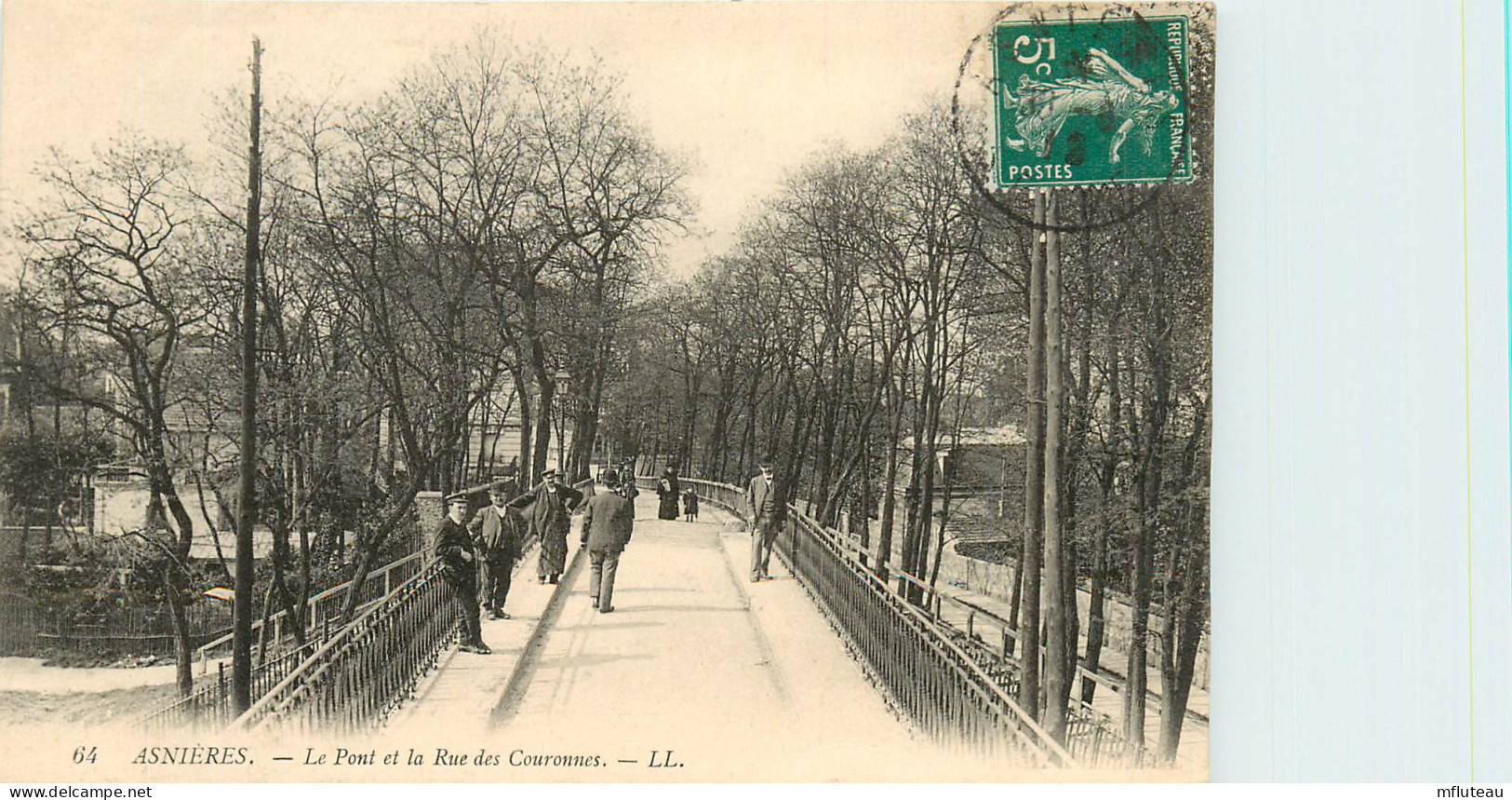 92* ASNIERES  Pont Et Rue  Des Couronnes   RL10.0282 - Asnieres Sur Seine