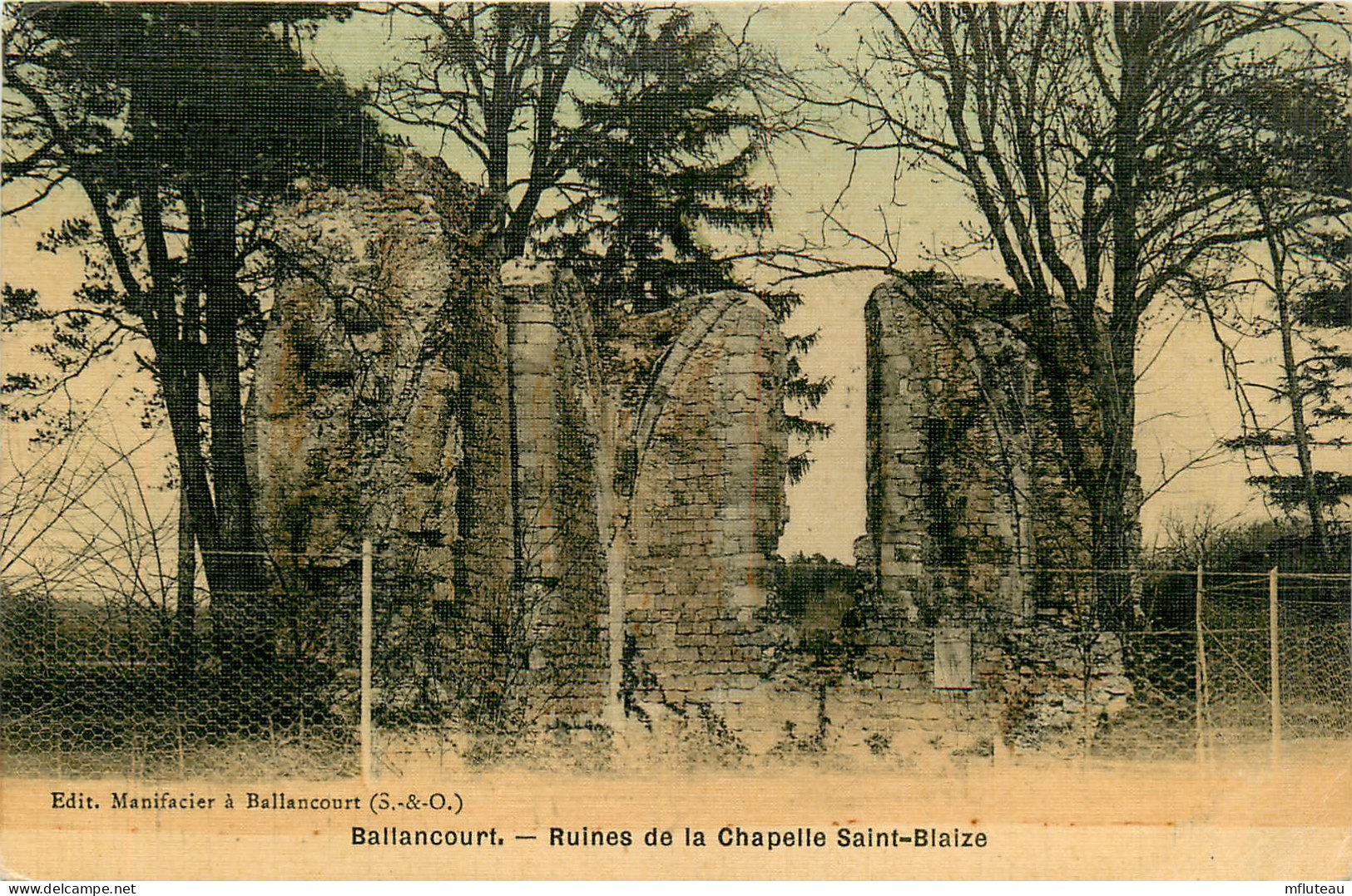 91* BALLANCOURT Ruine Chapelle Ste Blaize    RL10.0213 - Ballancourt Sur Essonne