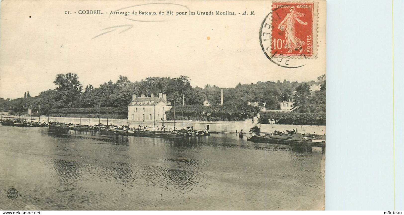 91*  CORBEIL Arrivee Bateaux De Ble Aux Moulins   RL10.0039 - Corbeil Essonnes