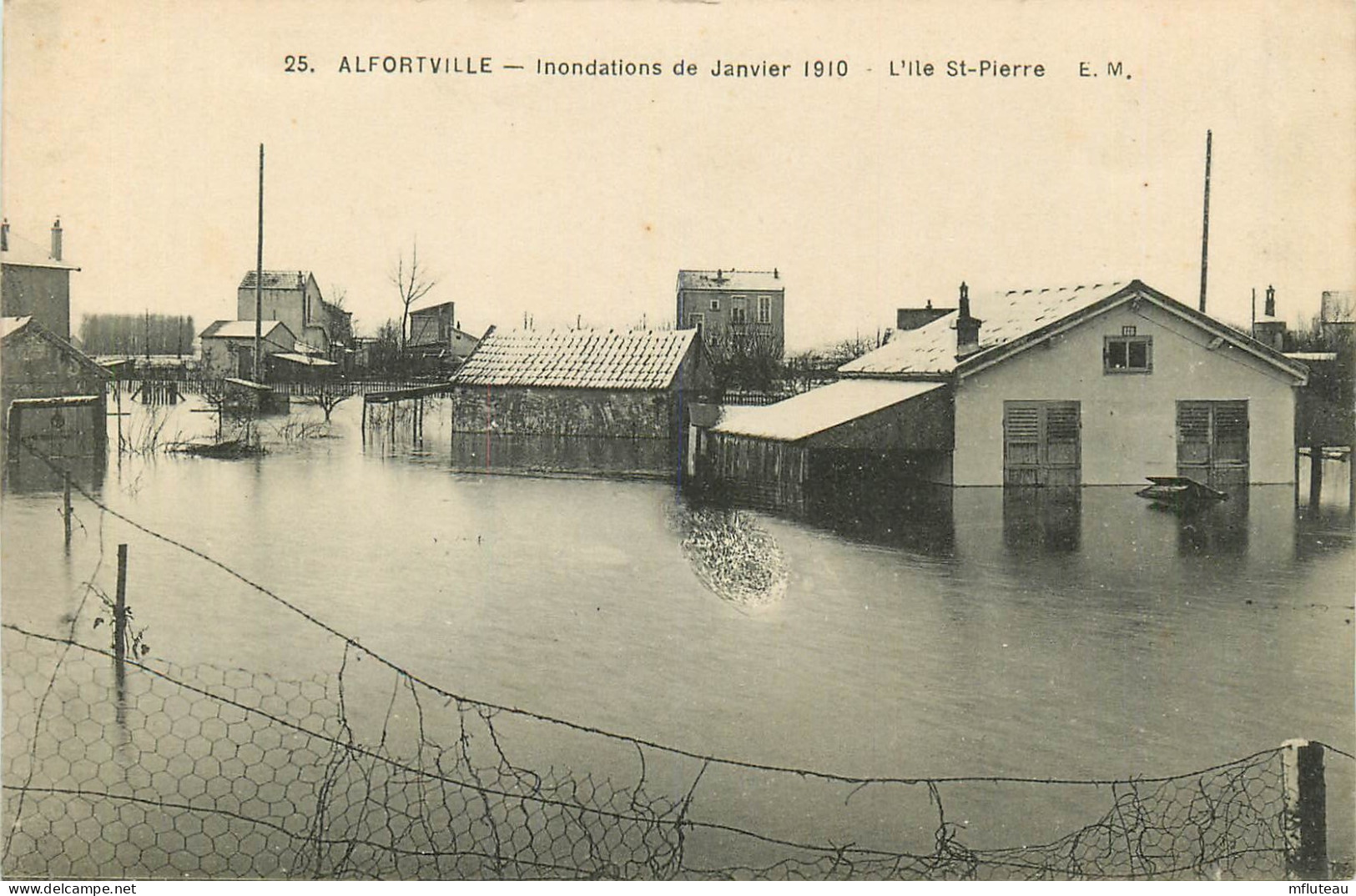 94* ALFORTVILLE Crue 1910  Ile St Pierre       RL10.1095 - Alfortville