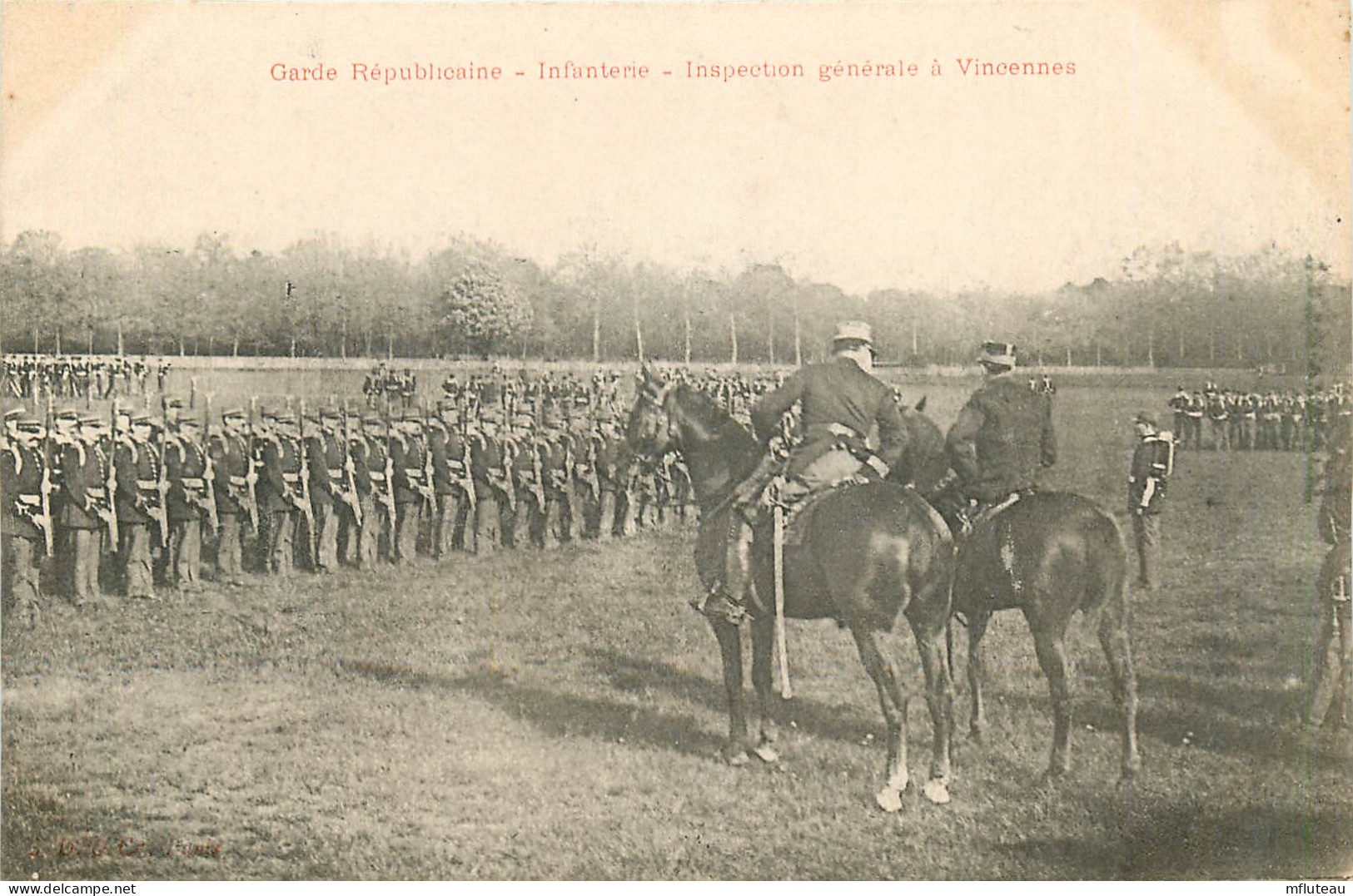 94* VINCENNES Garde Republicaine  Inspection Generale          RL10.1078 - Police - Gendarmerie