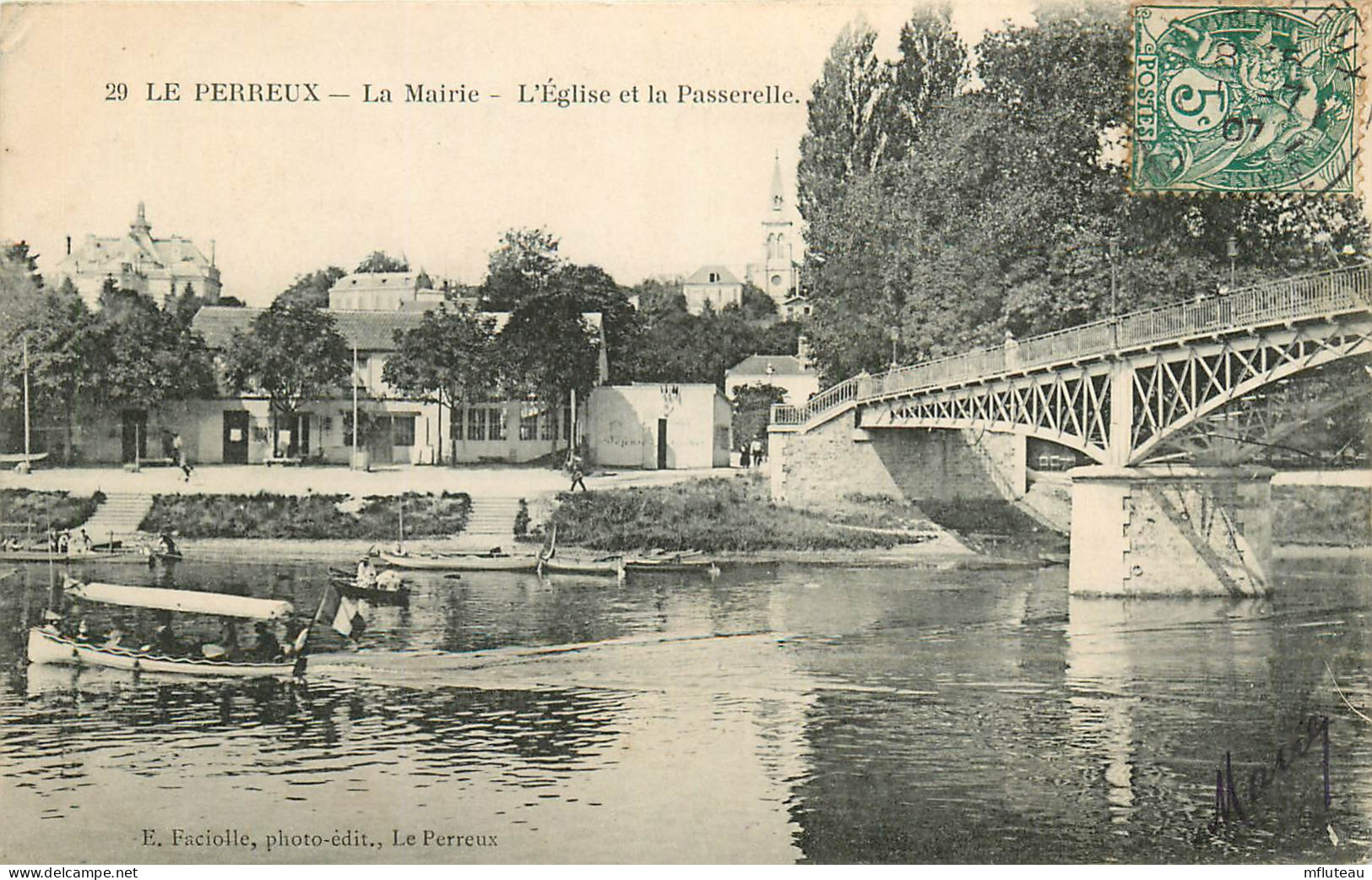 94* LE PERREUX  Mairie  Eglise  - Passerelle        RL10.1025 - Le Perreux Sur Marne