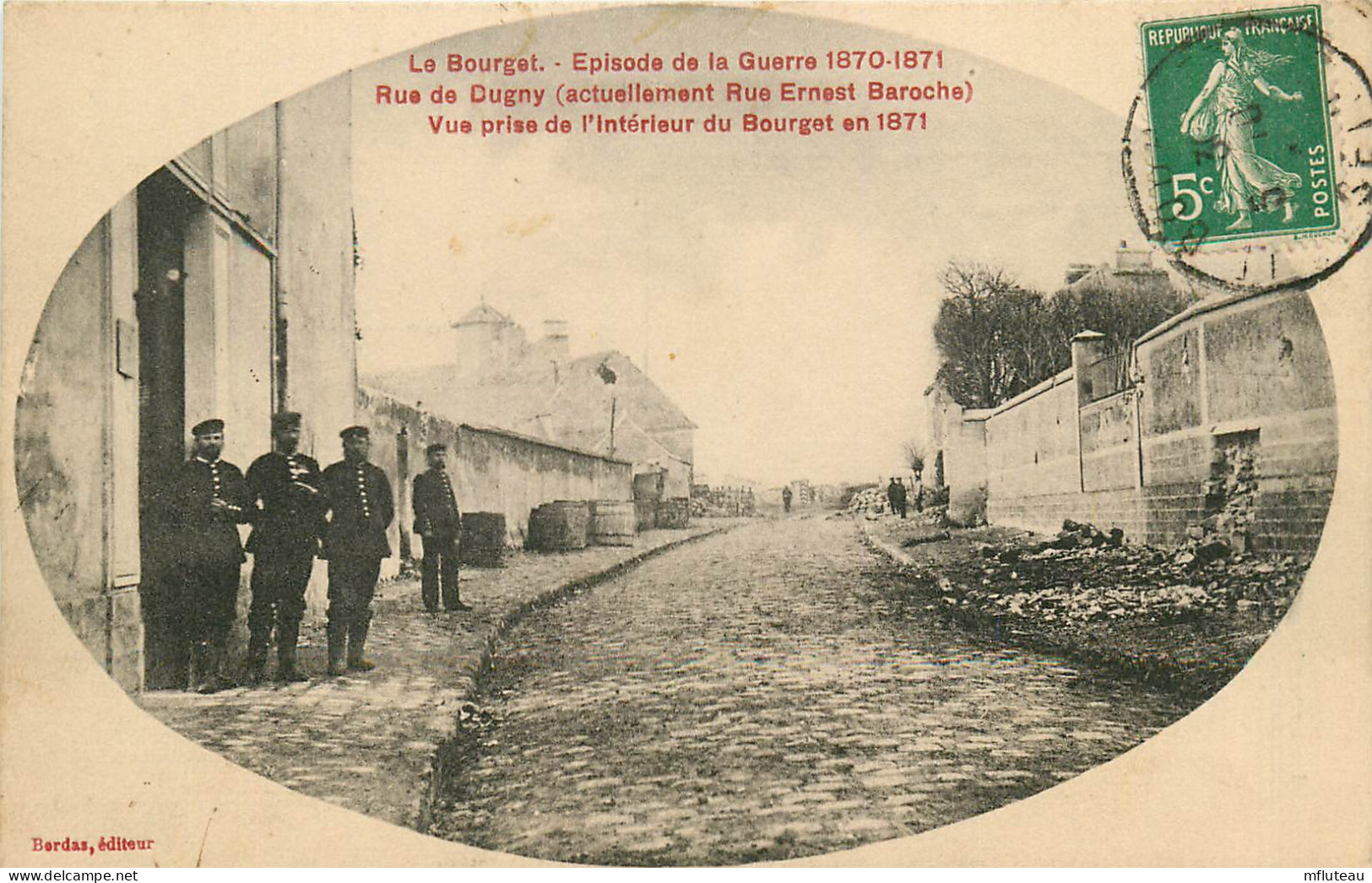 93* LE BOURGET  Guerre 1870  Rue De Dugny         RL10.0949 - Andere Kriege