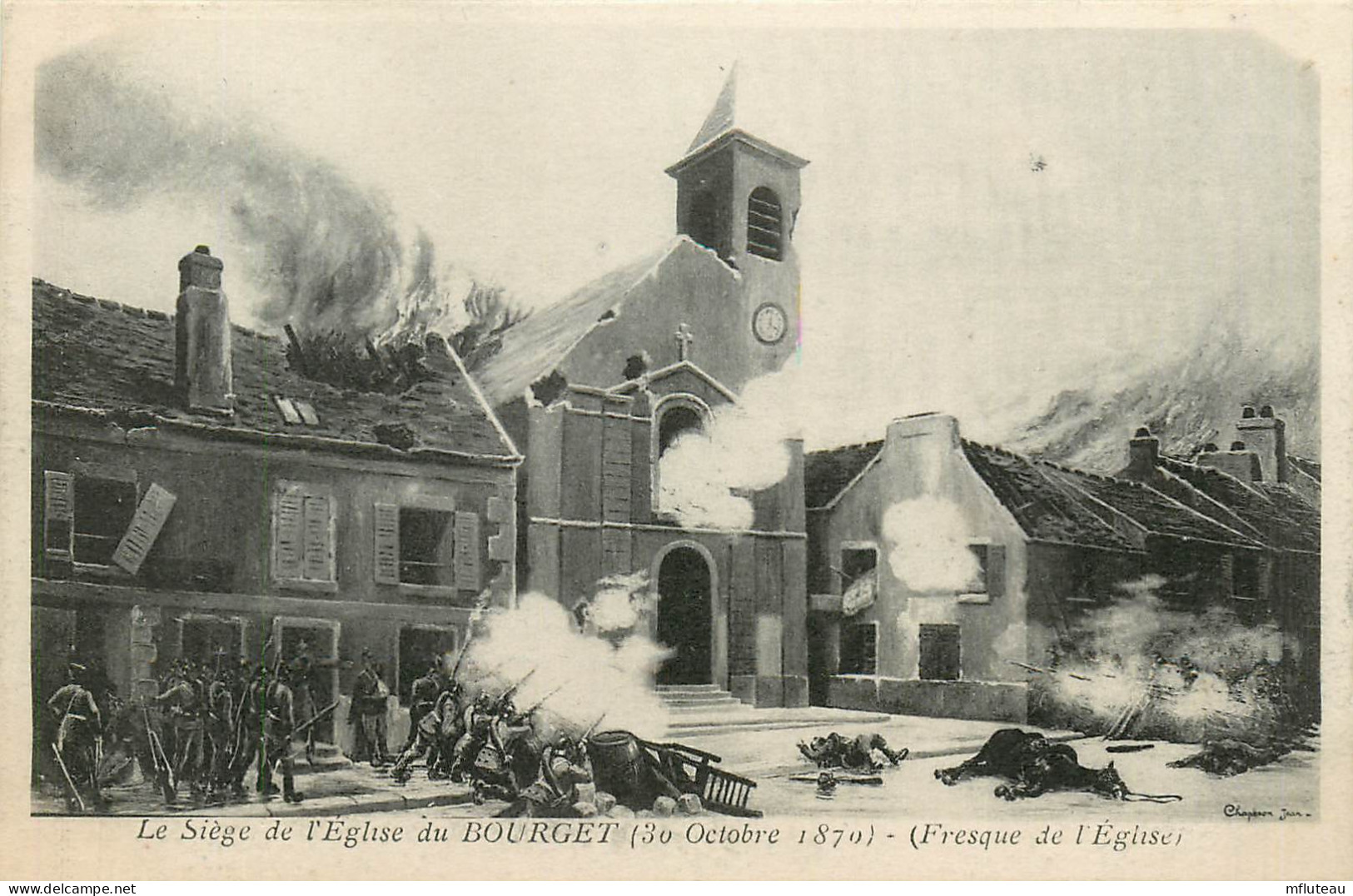93* LE BOURGET Siege  Eglise   1870        RL10.0905 - Le Bourget