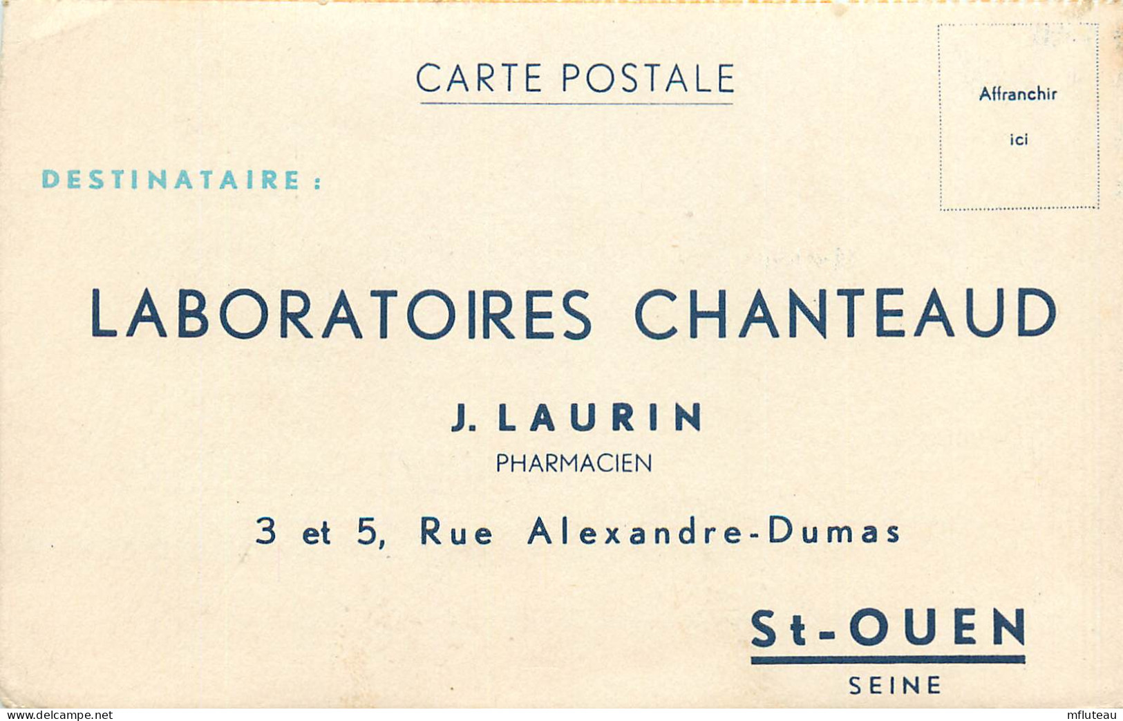 93* ST OUEN Labo CHANTEAUD    RL10.0875 - Santé