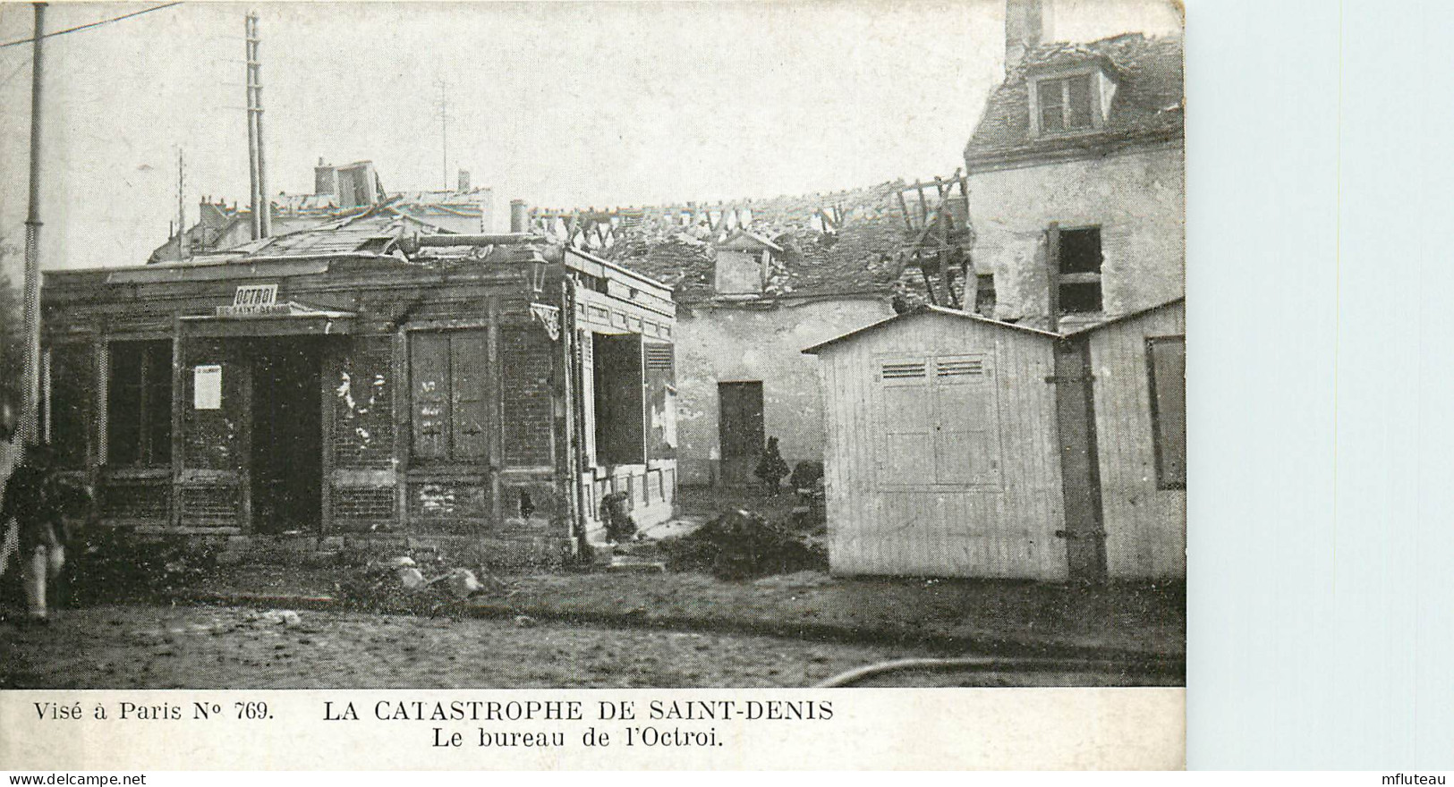 93* ST DENIS   Catastrophe  Bureau De L Octroi    RL10.0831 - Saint Denis