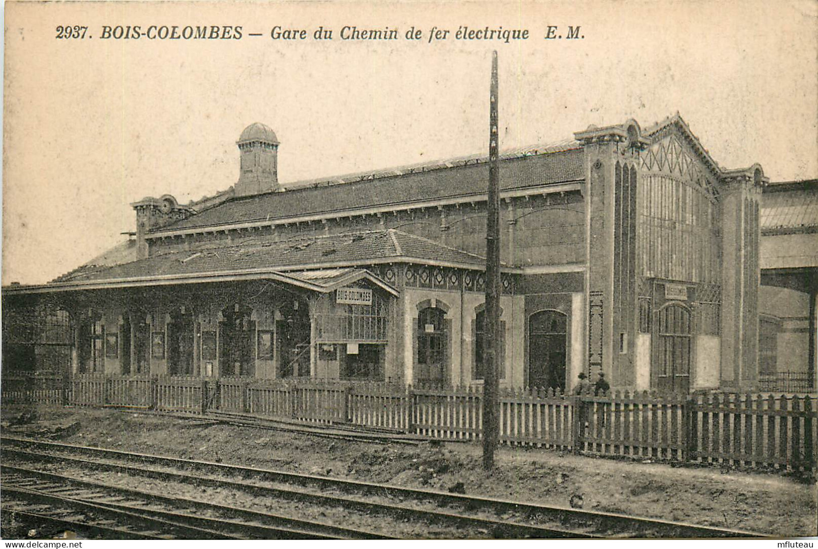 92* BOIS COLOMBES Gare Chemin De Fer Electrique      RL10.0687 - Other & Unclassified