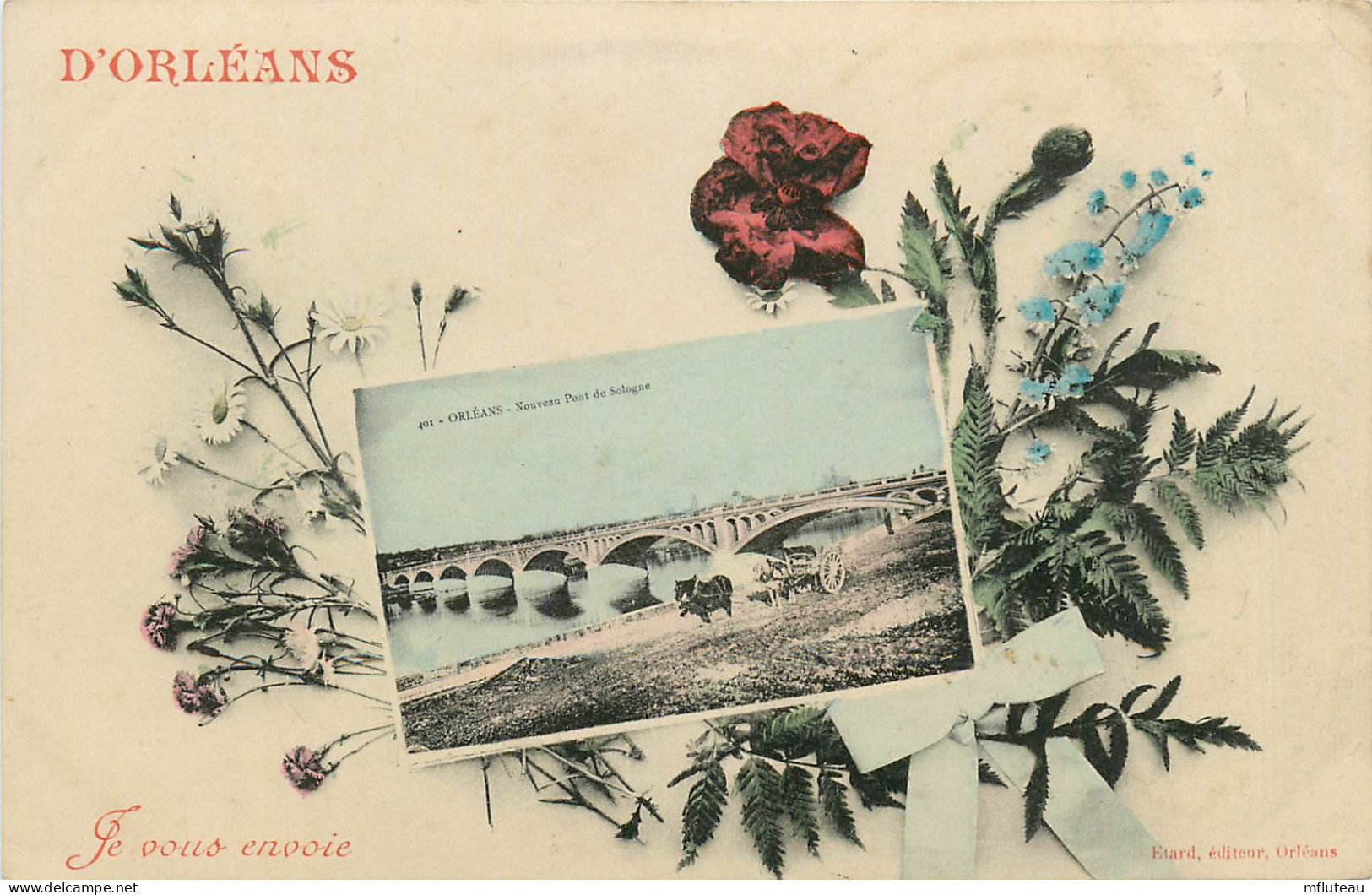 45* ORLEANS « fleurs »   Pont De Sologne    RL11.0333 - Orleans