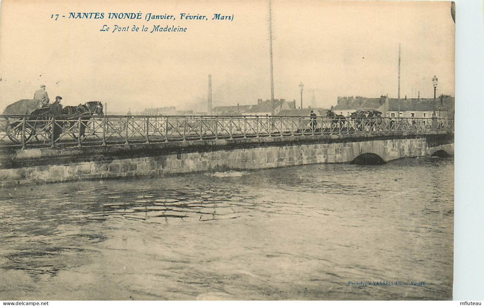 44* NANTES   Inonde  Pont De La Madeleine   RL11.0142 - Nantes