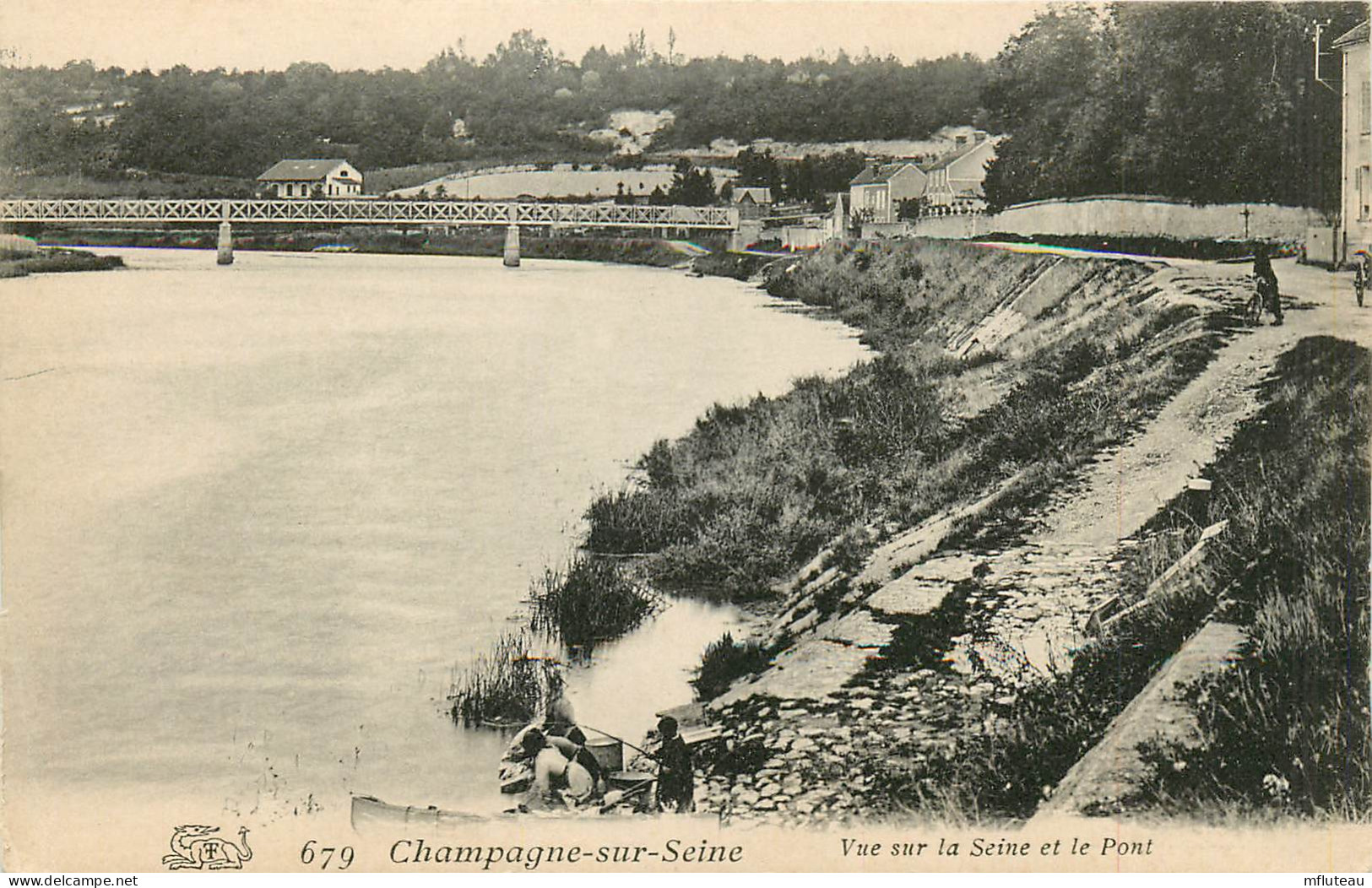 95* CHAMPAGNE S/SEINE   La Seine  Le Pont         RL10.1471 - Champagne Sur Oise