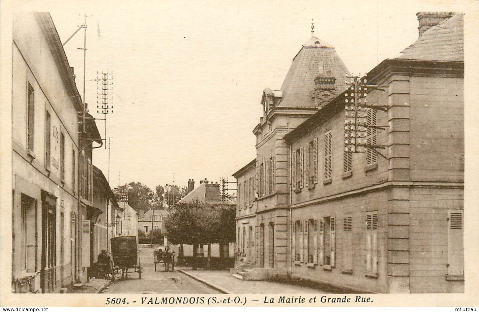 95* VALMONDOIS  Mairie Et Grande Rue RL10.1437 - Andere & Zonder Classificatie