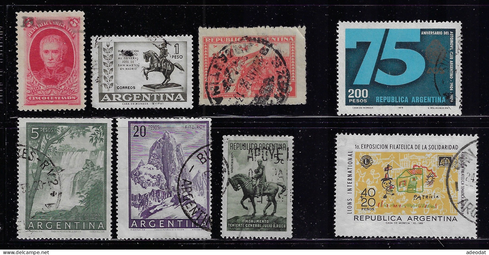 ARGENTINA  1941-1979    SCOTT #379,477,729,1241,...,51  USED - Oblitérés