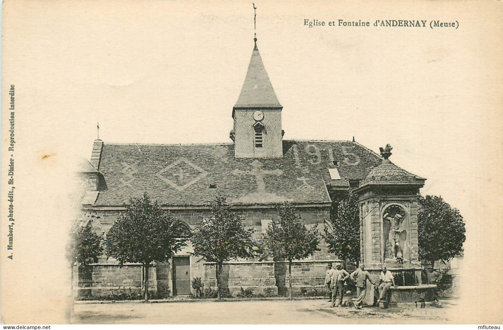 55* ANDERNAY Eglise Et Fontaine     RL11.0751 - Other & Unclassified