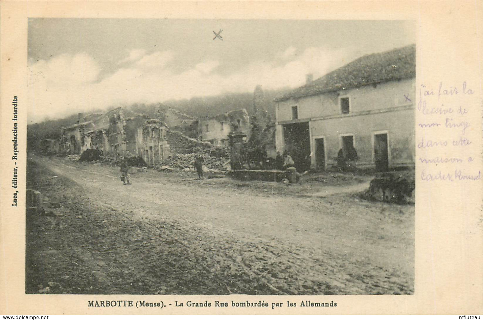55* MARBOTTE Ruines Grande Rue WW1     RL11.0758 - War 1914-18