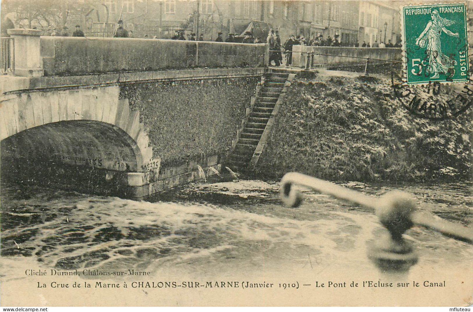 51* CHALONS S/MARNE Crue 1910  Pont De L Ecluse    RL11.0615 - Châlons-sur-Marne