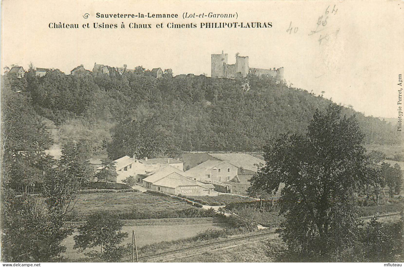 47* SAUVETERRE LA LEMANCE Usine A Chaux  Ciments       RL11.0369 - Autres & Non Classés